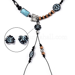 Черные непрозрачные акриловые бусины&nbsp;OACR-G016-34A