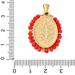 Ионное покрытие (ip) 304 нержавеющая сталь граненые рондель овальные подвески с травяным покрытием&nbsp;STAS-Z100-04G-05