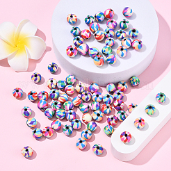 2 нитка 2 цвета бусины из полимерной глины ручной работы&nbsp;CLAY-YW0002-29