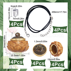 Набор для самостоятельного изготовления медальона-ожерелья&nbsp;WOOD-SC0001-58A