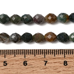 Природного индийского агата бисер нитей&nbsp;G-K376-F18-01