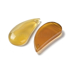 Окрашенные и подогретые подвески из натурального агата&nbsp;G-G065-03G