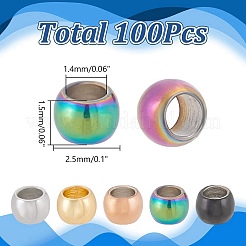 200 шт. 5 стиля 304 нержавеющая сталь разделительные бусины&nbsp;STAS-AR0002-55