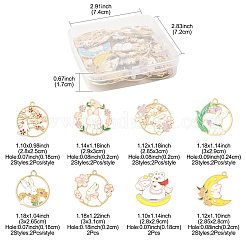 30шт 15 стиля подвески из сплава с эмалью&nbsp;ENAM-FS0003-64