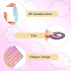 18 шт. 9 стиля подвески из нержавеющей стали 201&nbsp;STAS-TA0002-89