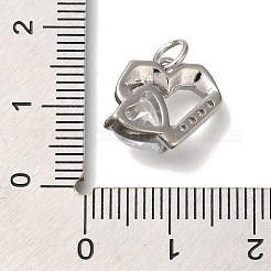 Стойки обшивки латунь микро проложить кубическую прелесть диоксида циркония&nbsp;KK-I720-53P