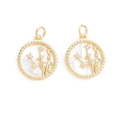 Латунные микро проложить кубического циркония подвески&nbsp;ZIRC-E164-36H-G