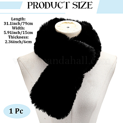 Шарф из искусственного меха лисы&nbsp;AJEW-WH20020-311A