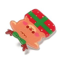 Акриловая брошь на рождественскую тематику&nbsp;JEWB-E024-01P-02