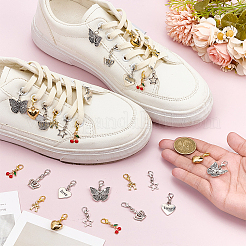 14 шт. 7 стиля подвески для обуви из сплава&nbsp;HJEW-GO00225