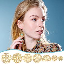 42 шт. 7 стиля железных и латунных филенчатых соединений&nbsp;IFIN-UN0001-20