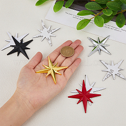 4 шт. 4 цвета 3D наклейки для украшения автомобиля из цинкового сплава&nbsp;STIC-FH0001-13