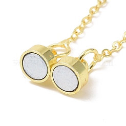 Латунная магнитная застежка с предохранительной цепочкой для троса KK-F839-035G