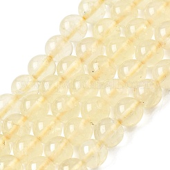 Нити из натуральных бусин лимонного кварца (обработанных нагреванием)&nbsp;G-B167-A11-8mm