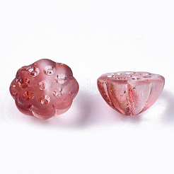 Двухцветный прозрачный стеклянный шарик&nbsp;X-GLAA-N035-06A-G03