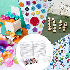 Пластиковые бисера контейнеры с крышкой&nbsp;CON-WH0086-202