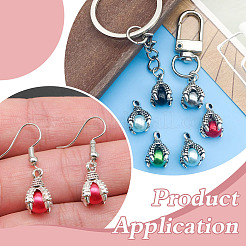 40шт 10 цвета смола имитация жемчуга подвески&nbsp;RESI-ME0001-31