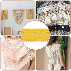 15 ярд хлопковой кружевной бахромы с кисточками&nbsp;DIY-WH0530-46B