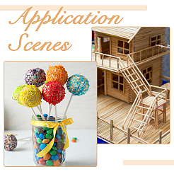 Деревянные ремесленные палочки&nbsp;WOOD-WH0125-11B