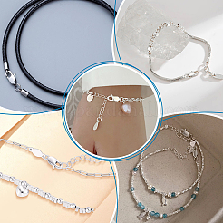 4 шт. 925 серебряные застежки-когти-омары&nbsp;STER-PH0003-65