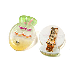 Летние заколки для волос из смолы аллигатора в форме рыбки&nbsp;LS-AJEW-U004-03C