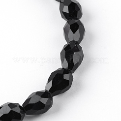 Прозрачные стеклянные бусины&nbsp;GLAA-R024-6x8mm-12