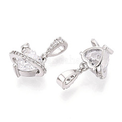 Латунные микро проложить кубического циркония подвески&nbsp;KK-N275-12A-P