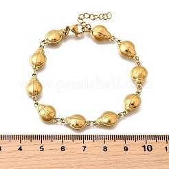 Браслеты из нержавеющей стали 304 с божьей коровкой для женщин&nbsp;BJEW-K226-15A-G