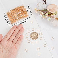 300 шт. латунные открытые кольца для прыжков&nbsp;KK-BBC0008-72A