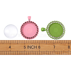 Наборы для изготовления плоских круглых подвесок своими руками&nbsp;DIY-TA0008-46