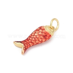 Латунь эмаль подвески&nbsp;KK-U062-22G-02