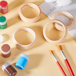 Незавершенный деревянный браслет для женщин&nbsp;BJEW-WH0018-17