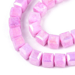 Антикоррозийные гальванические стеклянные бусины&nbsp;GLAA-T025-6mm-10G