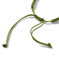 Тема Хэллоуина регулируемые нейлоновые шнуры плетеные браслеты из бусин&nbsp;BJEW-JB10916-S