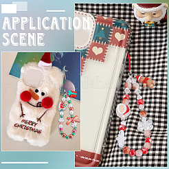 Наборы для самостоятельного изготовления ремешков для мобильного телефона на рождественскую тематику&nbsp;DIY-SC0033-27