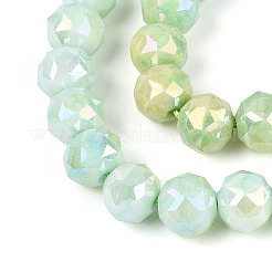 Антикоррозийные гальванические стеклянные бусины&nbsp;GLAA-N010-8mm-13