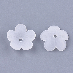 5-лепестковые прозрачные акриловые шарики&nbsp;X-FACR-T001-12