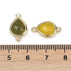 Натуральные корейские нефритовые граненые подвески-соединители&nbsp;G-L514-048P-06