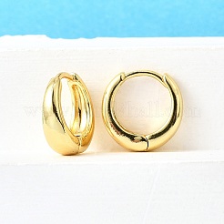 Массивные латунные серьги-кольца для женщин&nbsp;EJEW-G297-20G