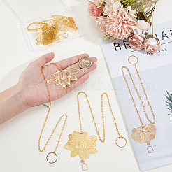 6 шт. 3 подвесных украшения из латуни и нержавеющей стали&nbsp;HJEW-NB00311