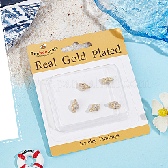 8 шт. латунные бусины из микрофибры класса ААА из кубического циркония&nbsp;ZIRC-BBC0003-22