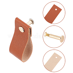 Прямоугольные кожаные ручки ящиков&nbsp;LS-AJEW-WH0251-77D