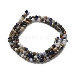 Природный содалит бисер нитей&nbsp;LS-G-RM2025-A19-3mm