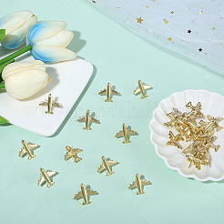 30 шт. железные кнопки для самолета&nbsp;AJEW-SC0031-48