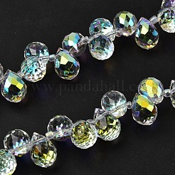 Гальваническим стеклянные бусины&nbsp;EGLA-K062-01B-AB03