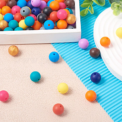 120шт 12 цвета силиконовые бусины&nbsp;SIL-TA0001-18