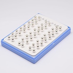 925 стерлингового серебра серьги стержня&nbsp;STER-K028-01S-5mm