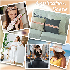 5 ярд полиэстеровой ленты для вышивки&nbsp;DIY-CY0001-82A