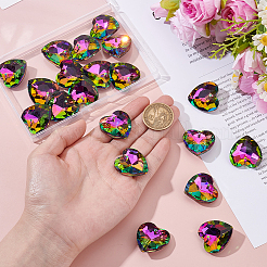 Подвески из гальванического стекла&nbsp;EGLA-GA0001-43