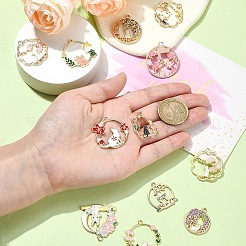 15шт 15 стиля подвески из сплава с эмалью&nbsp;FIND-YW0004-73